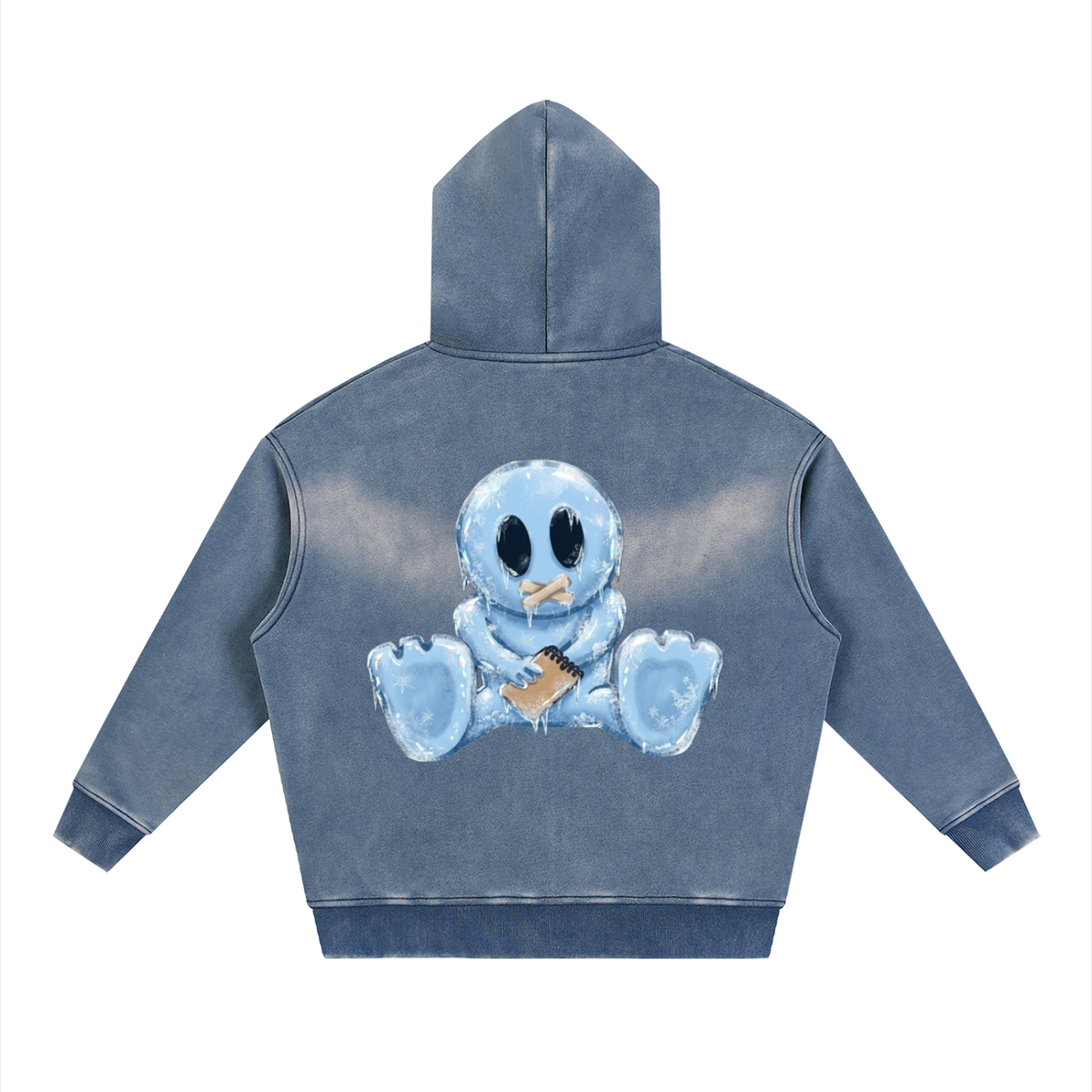 Ice BagBabyXGalarche Two-way Zipper Boxy Fleece Hoodie