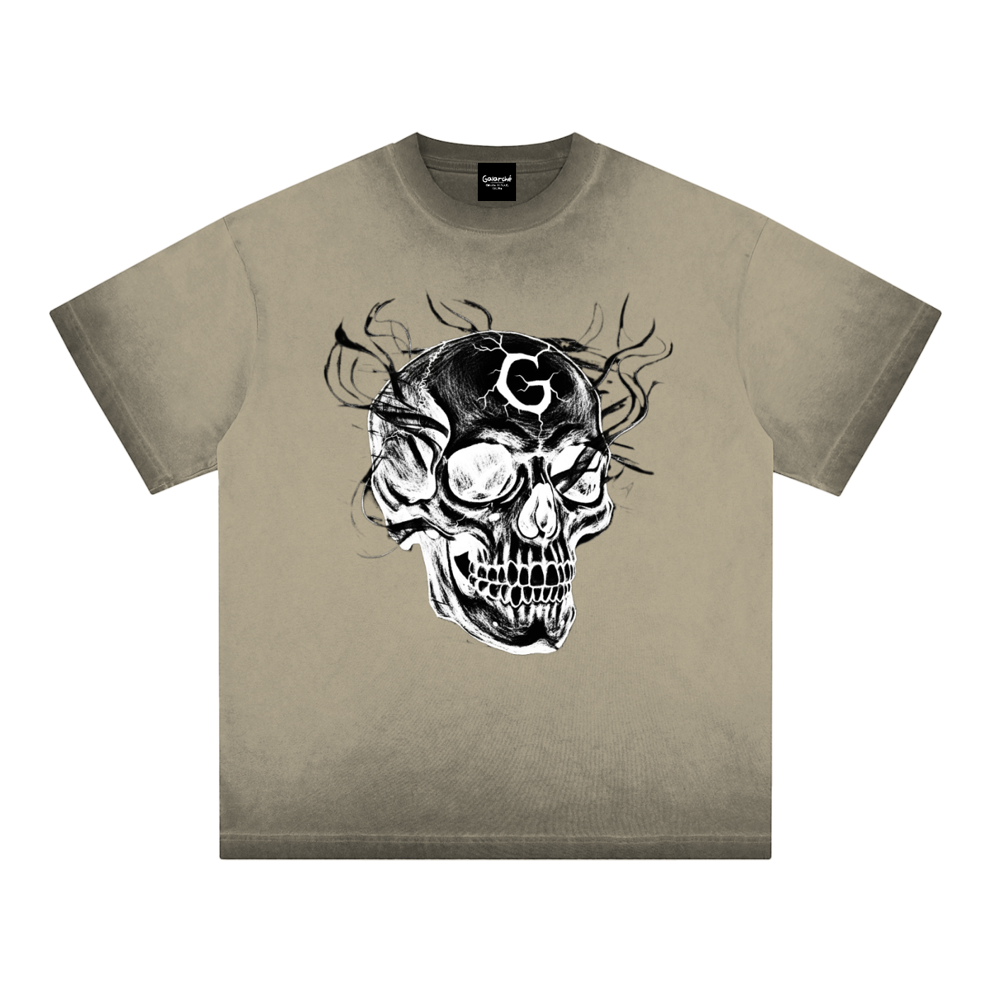 Galarche Skull Loose Cotton T-Shirt