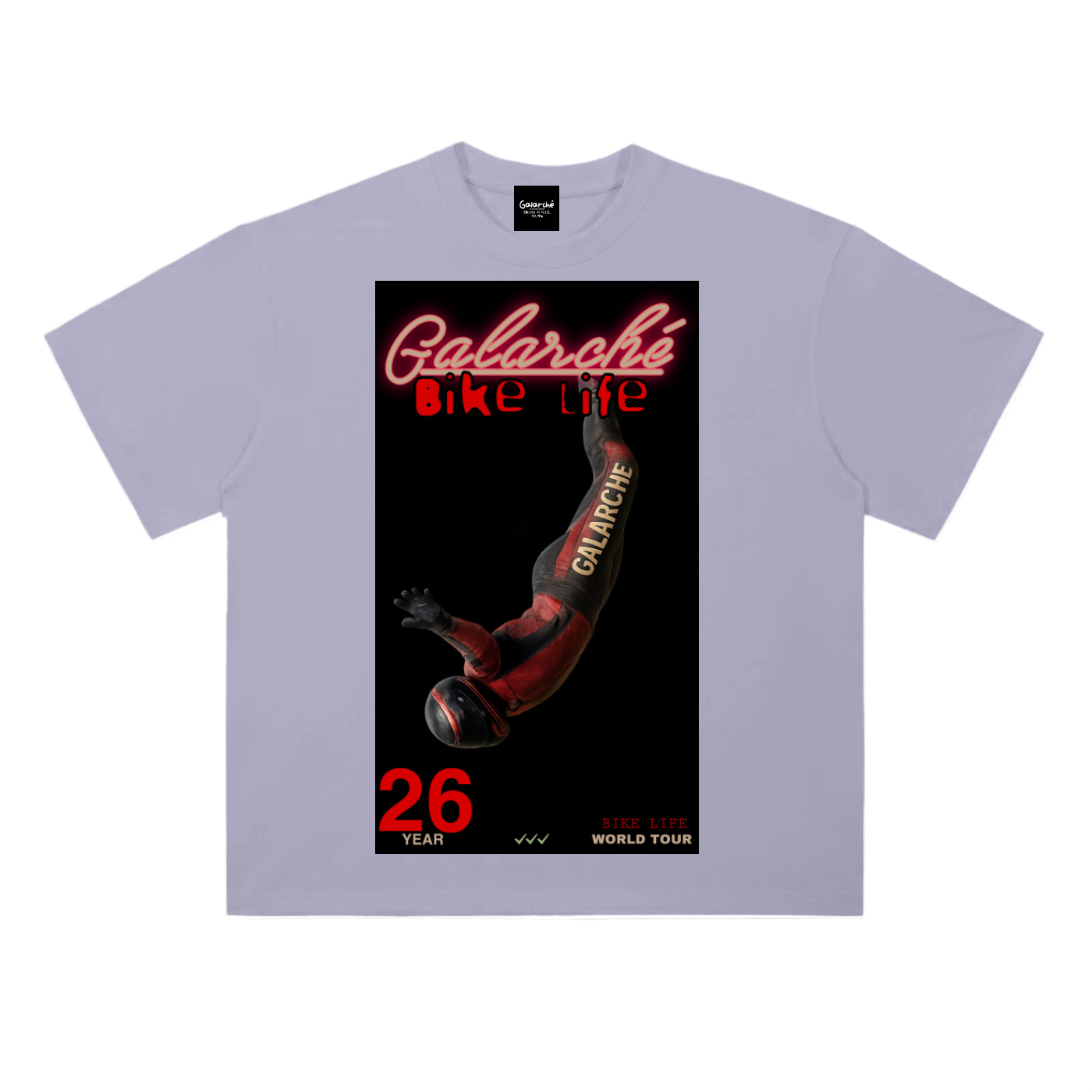 Galarche Bike Life Drop Shoulder Cotton T-Shirt