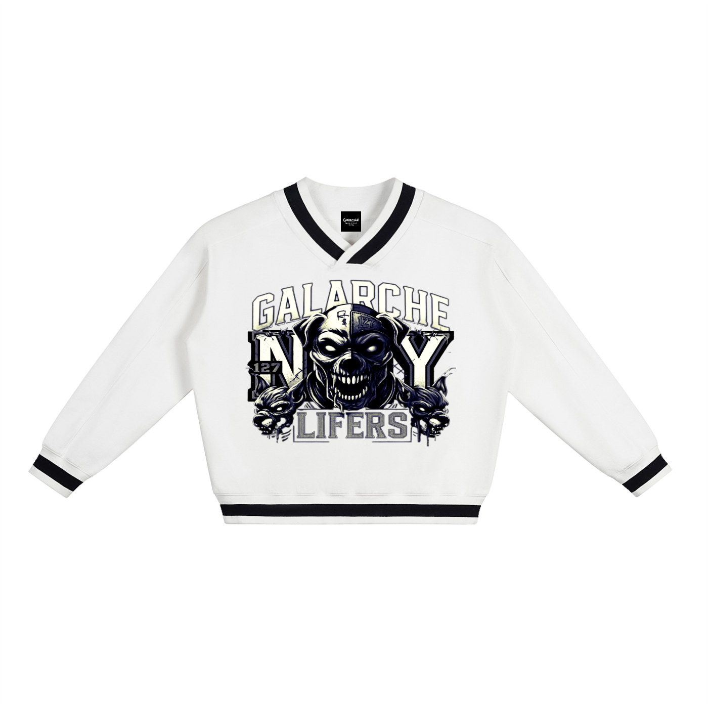 Galarche Lifers Contrast Collar Boxy Sweatshirt
