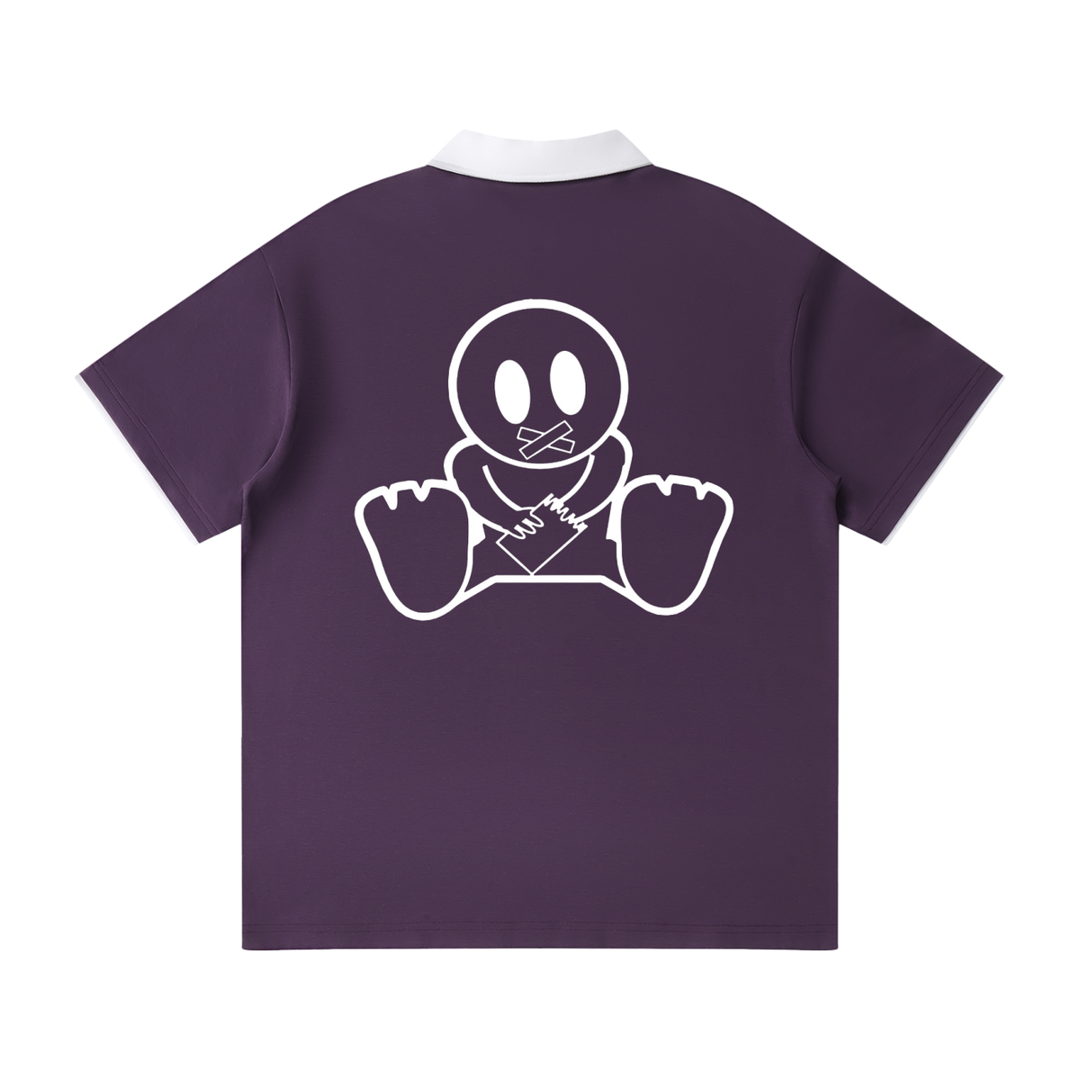 BagBabyXGalarche Contrast Collar Raglan Polo Shirt