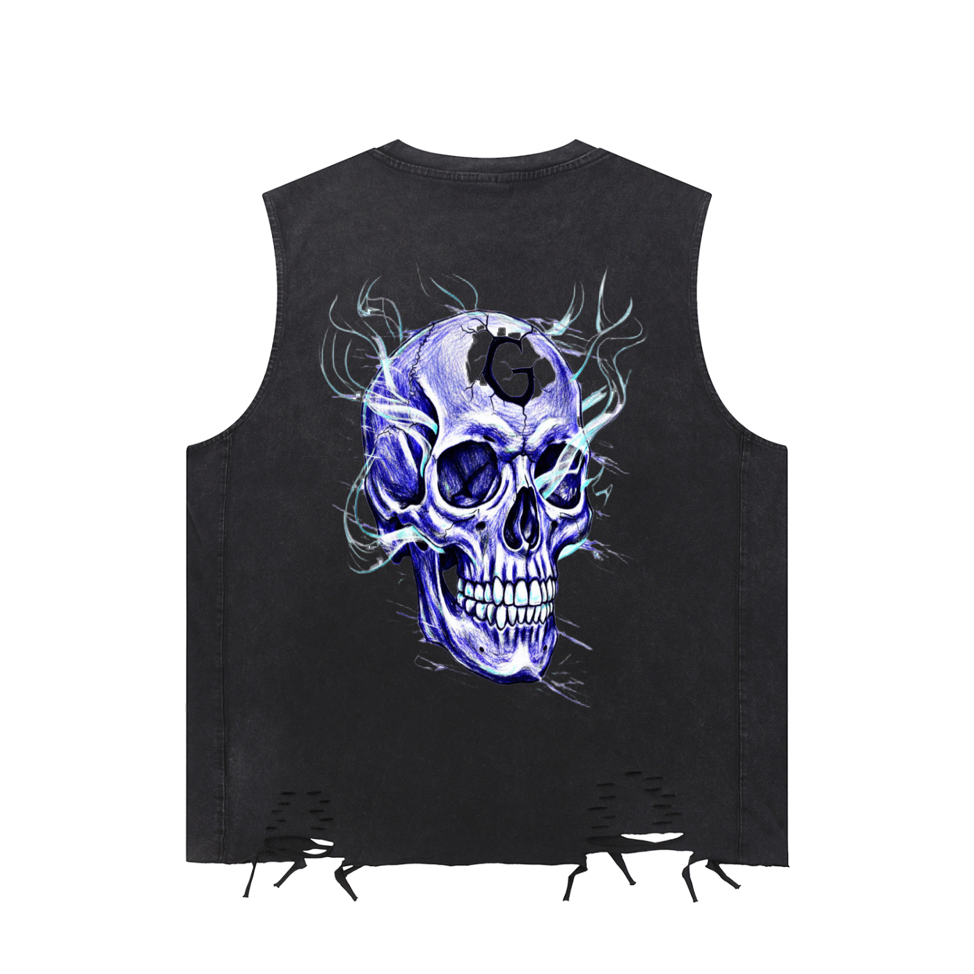 Galarche Ghost Raw-Hem Tank Top