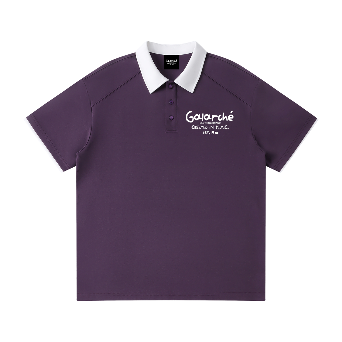BagBabyXGalarche Contrast Collar Raglan Polo Shirt