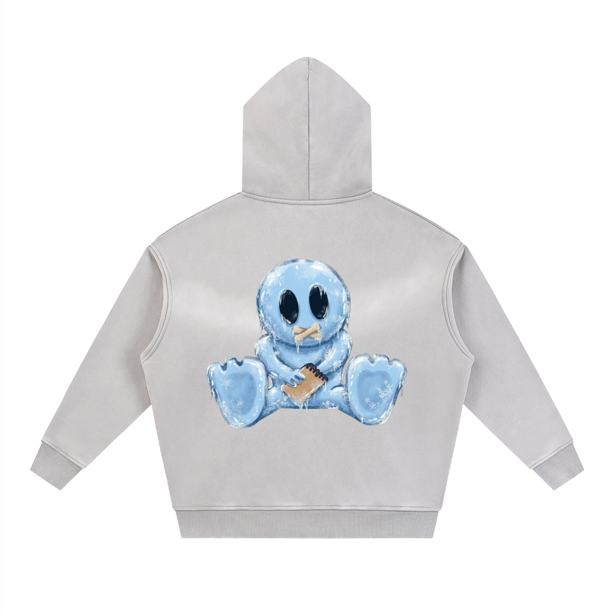 Ice BagBabyXGalarche Two-way Zipper Boxy Fleece Hoodie