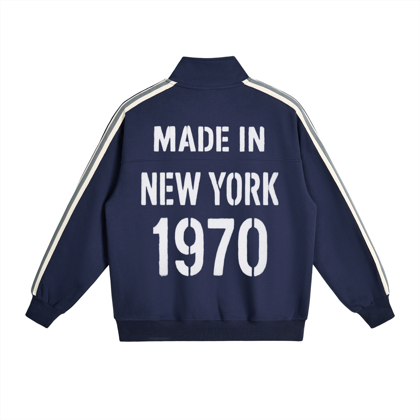 Galarche Side-Stripe Stand Collar  Jacket