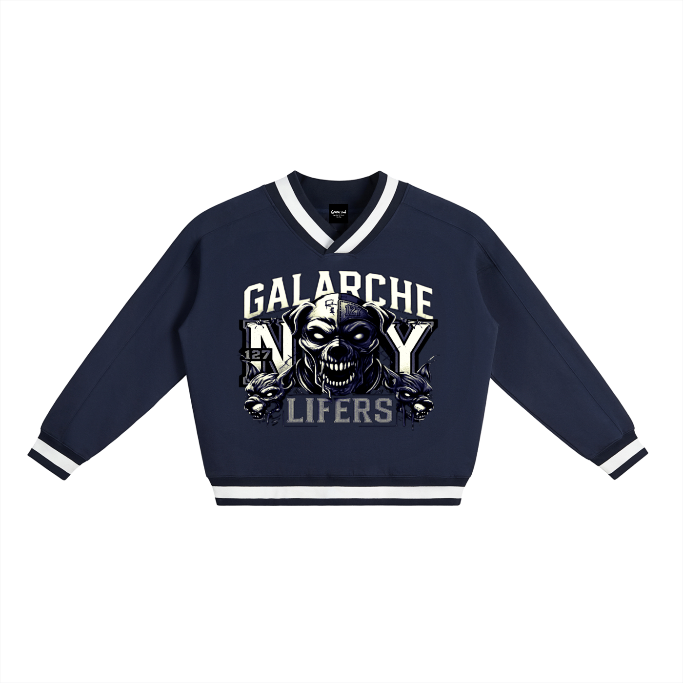 Galarche Lifers Contrast Collar Boxy Sweatshirt