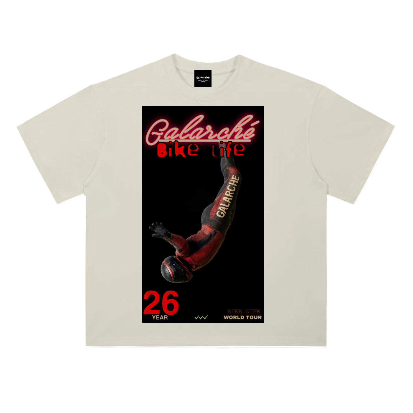 Galarche Bike Life Drop Shoulder Cotton T-Shirt