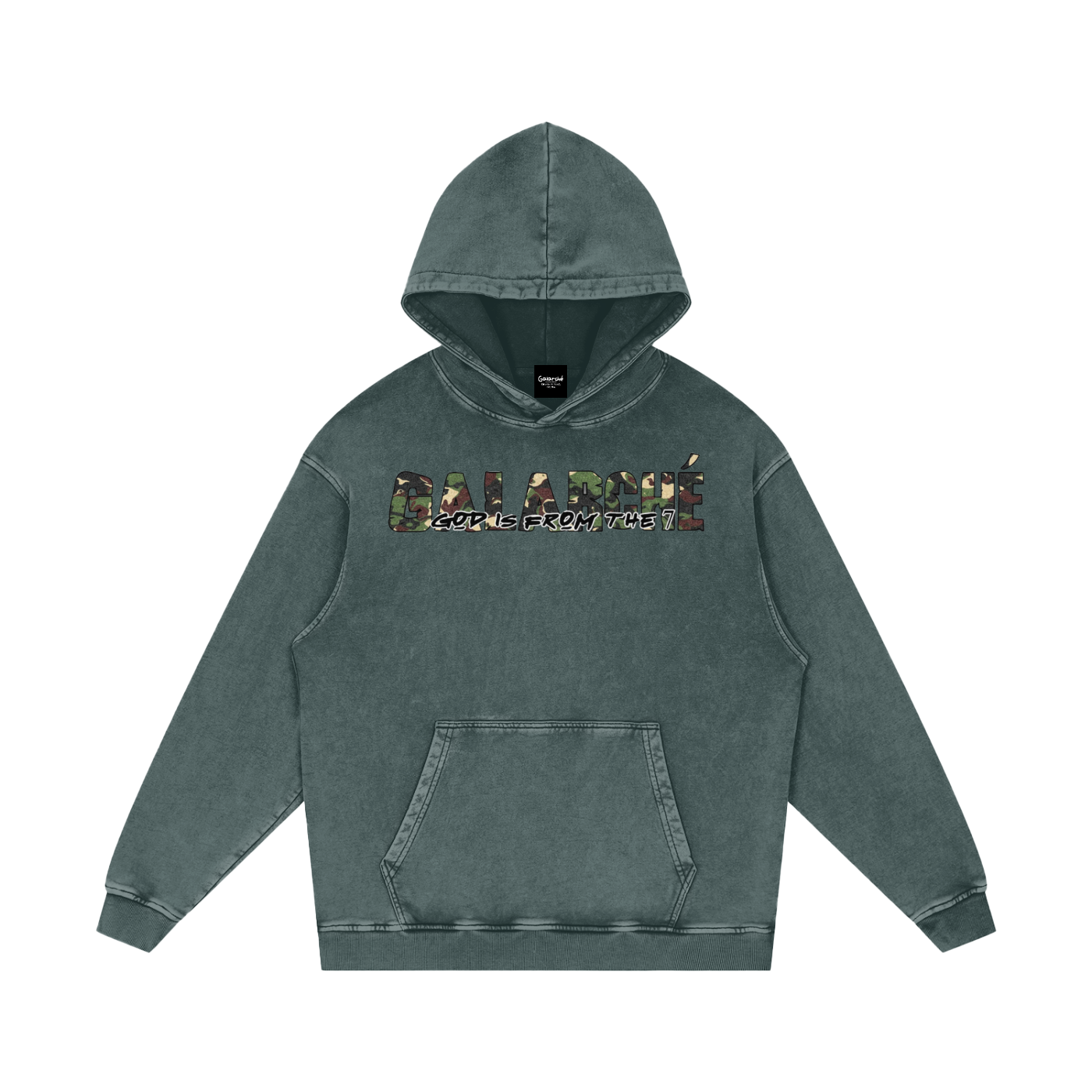 Classic Galarche Camouflage Loose Cotton Hoodie