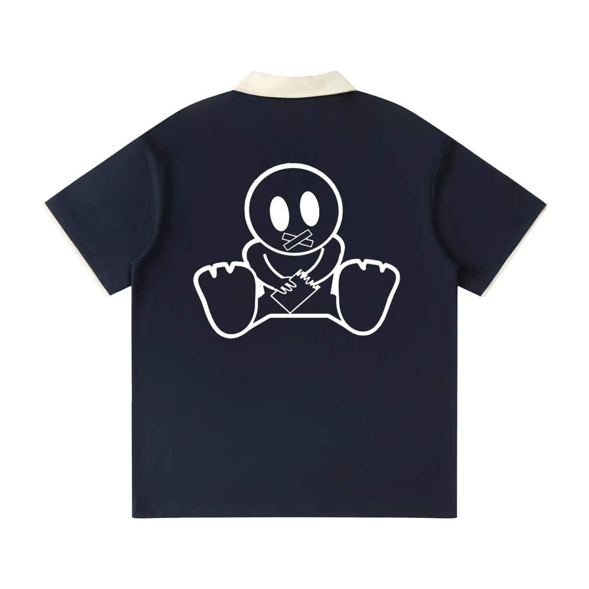 BagBabyXGalarche Contrast Collar Raglan Polo Shirt