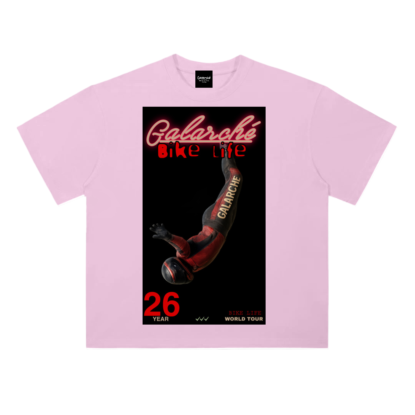 Galarche Bike Life Drop Shoulder Cotton T-Shirt