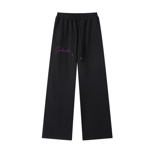 Galarche Script Essential Straight-Leg Sweatpants