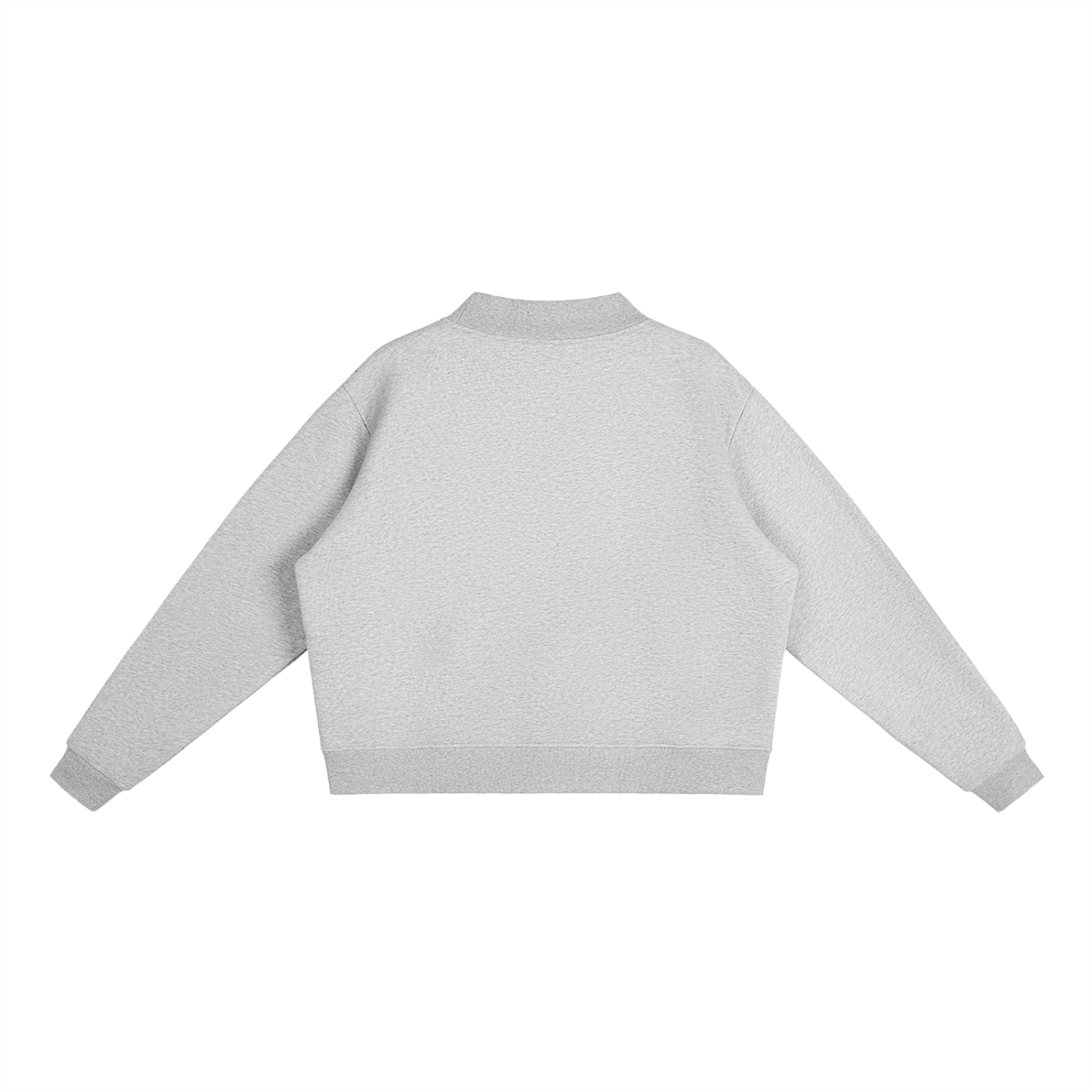 Galarche Script Essential Fleece Mock-Neck Crew Sweatshirt
