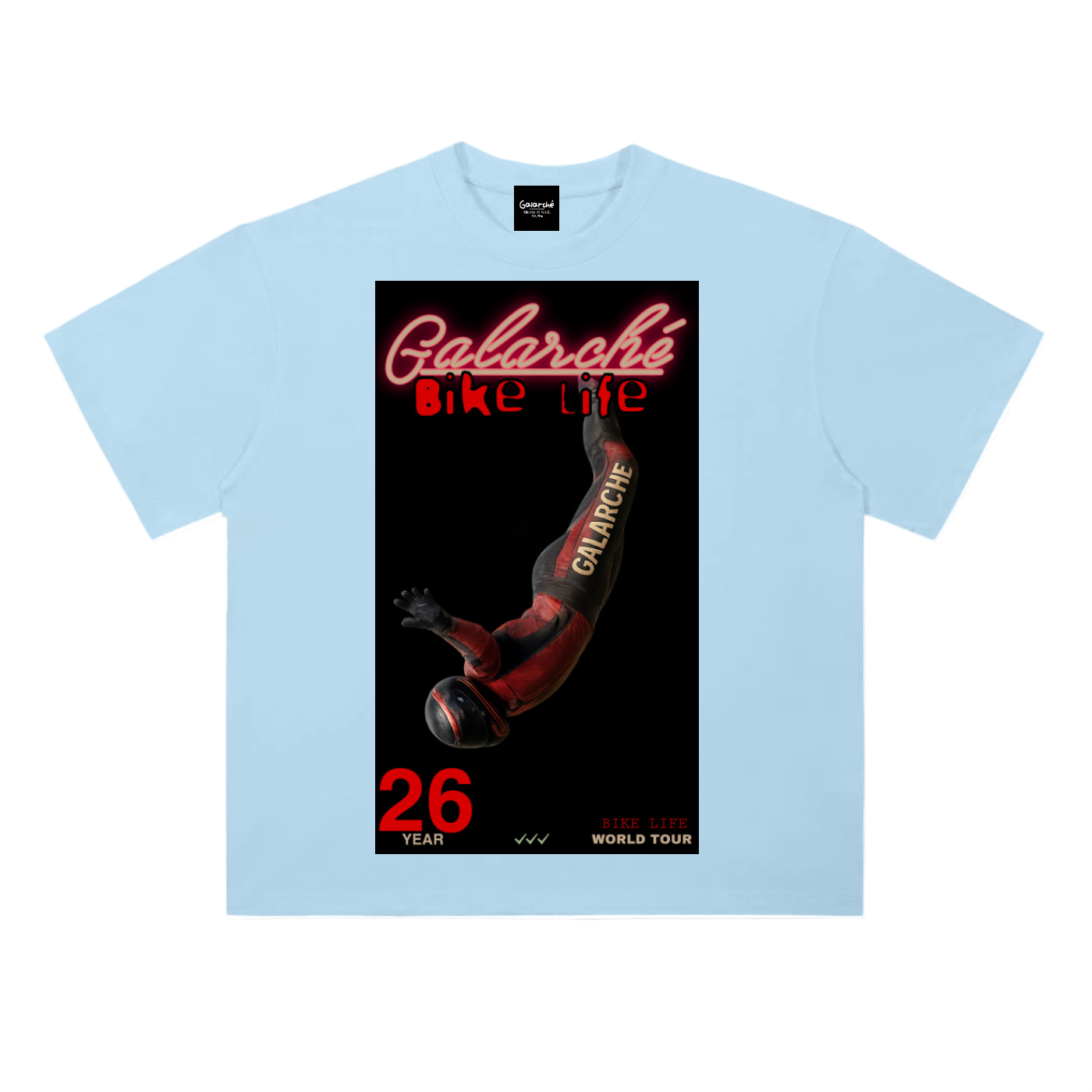 Galarche Bike Life Drop Shoulder Cotton T-Shirt