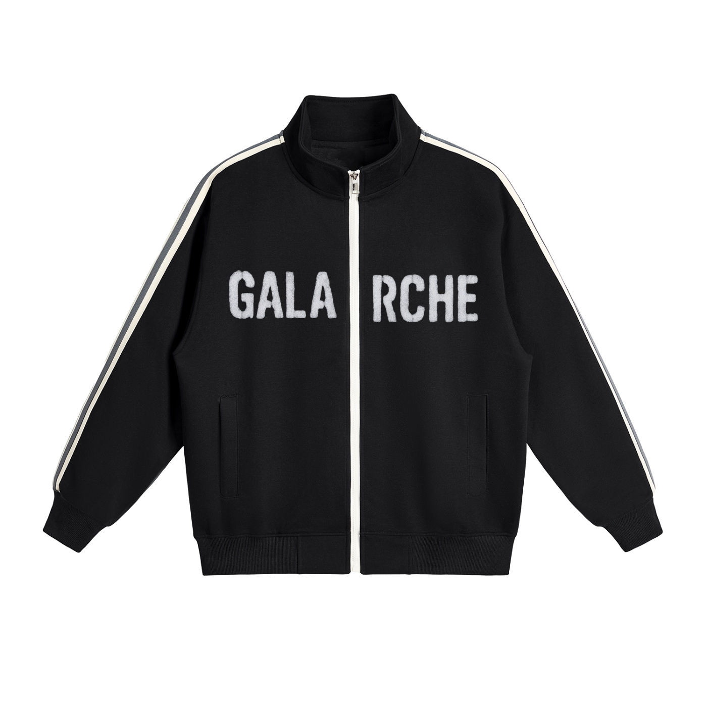 Galarche Side-Stripe Stand Collar  Jacket