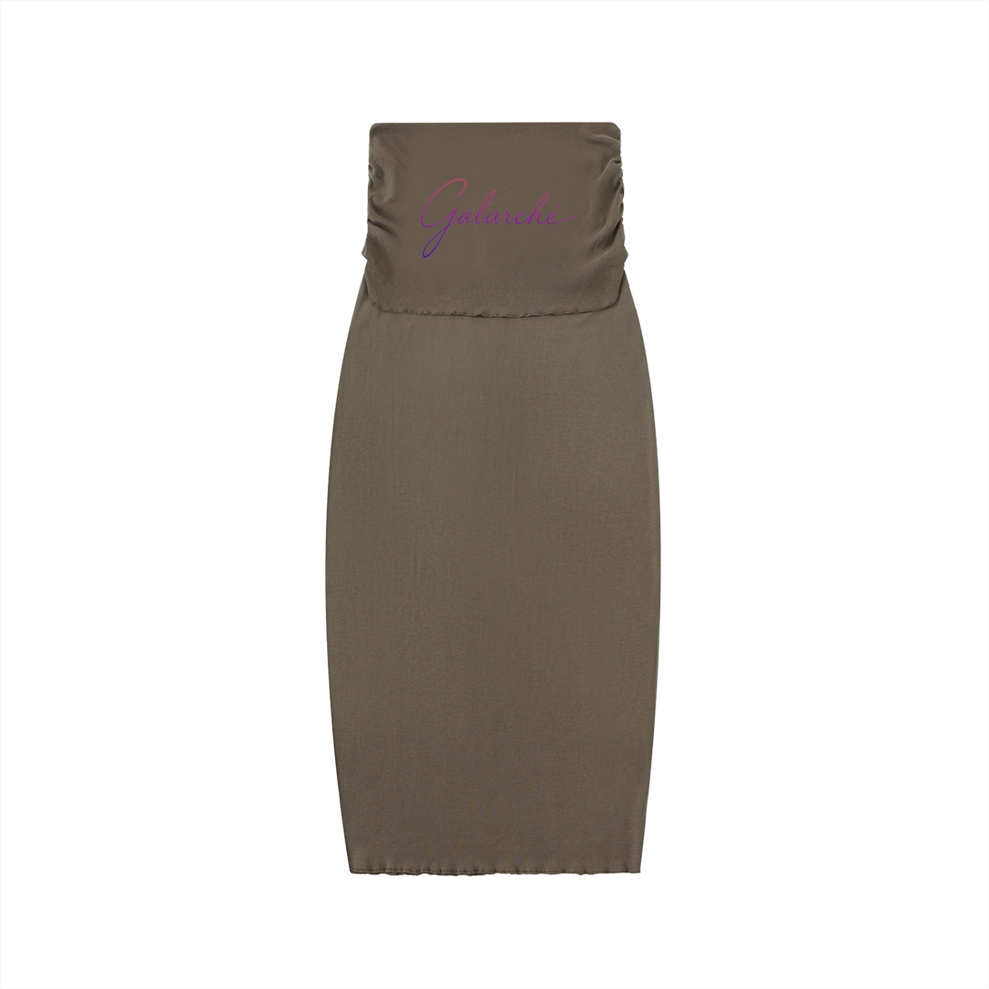 Galarche Script Straight Hip-Hugging Slim Skirt