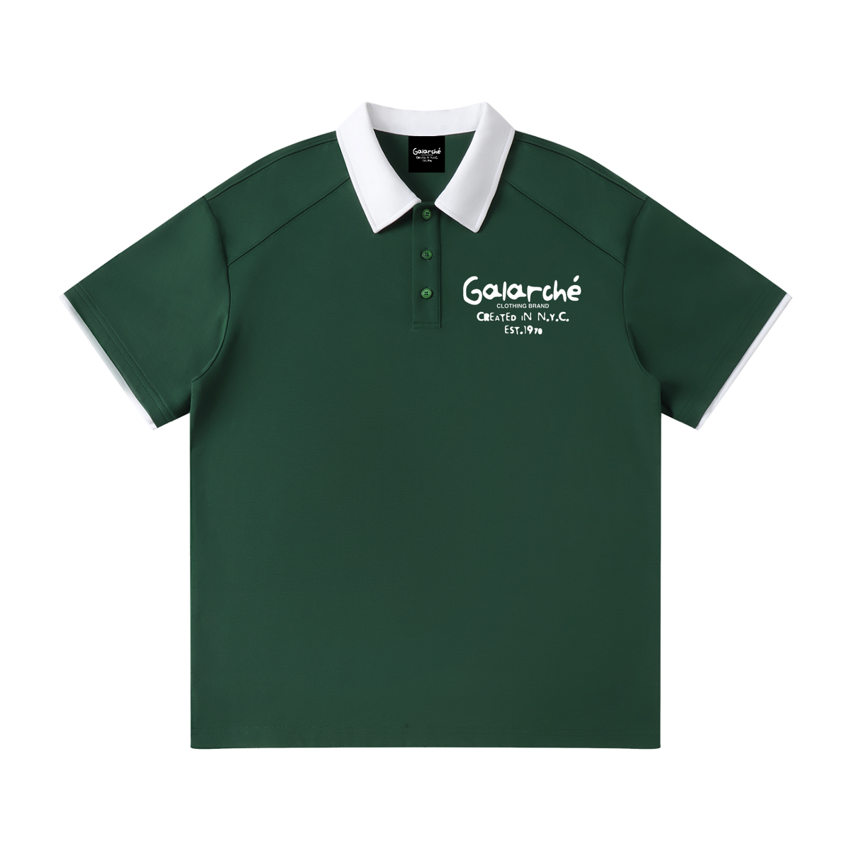 BagBabyXGalarche Contrast Collar Raglan Polo Shirt