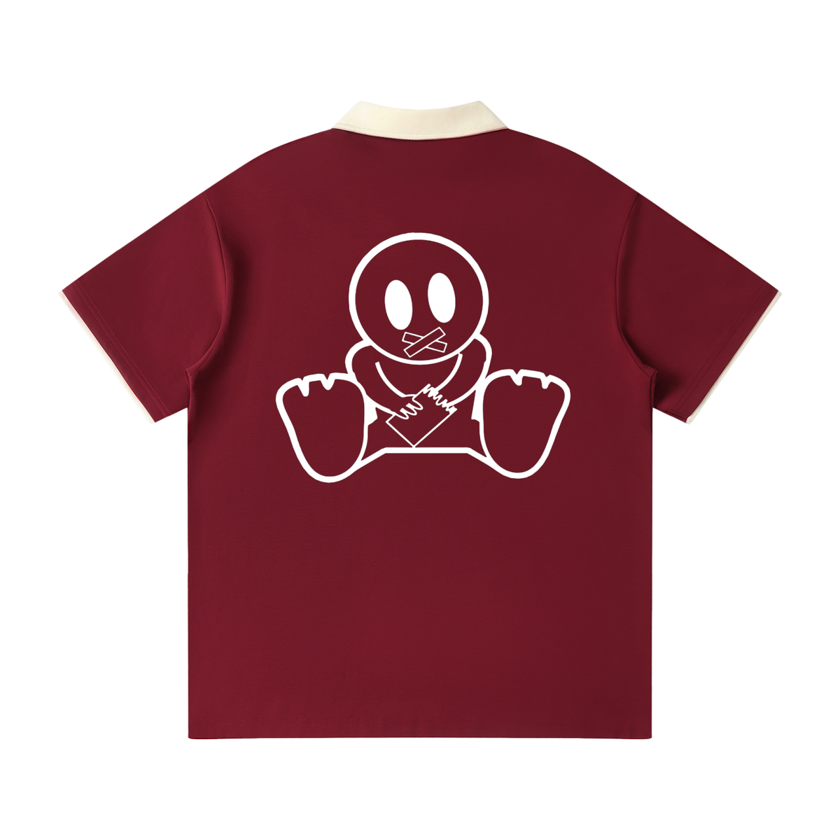 BagBabyXGalarche Contrast Collar Raglan Polo Shirt