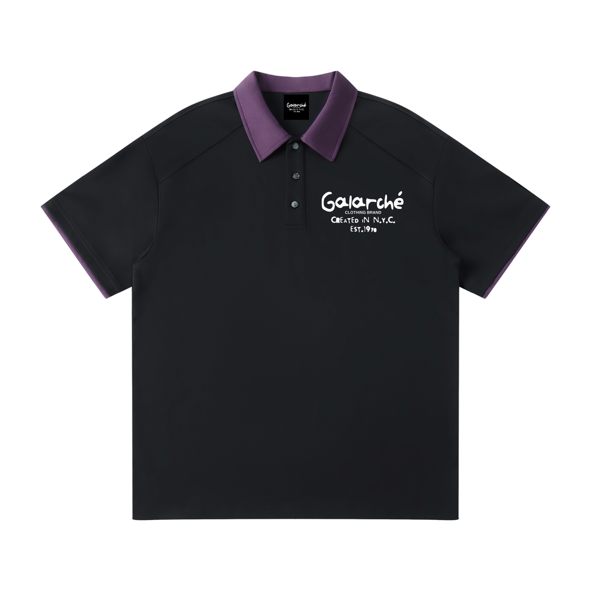 BagBabyXGalarche Contrast Collar Raglan Polo Shirt
