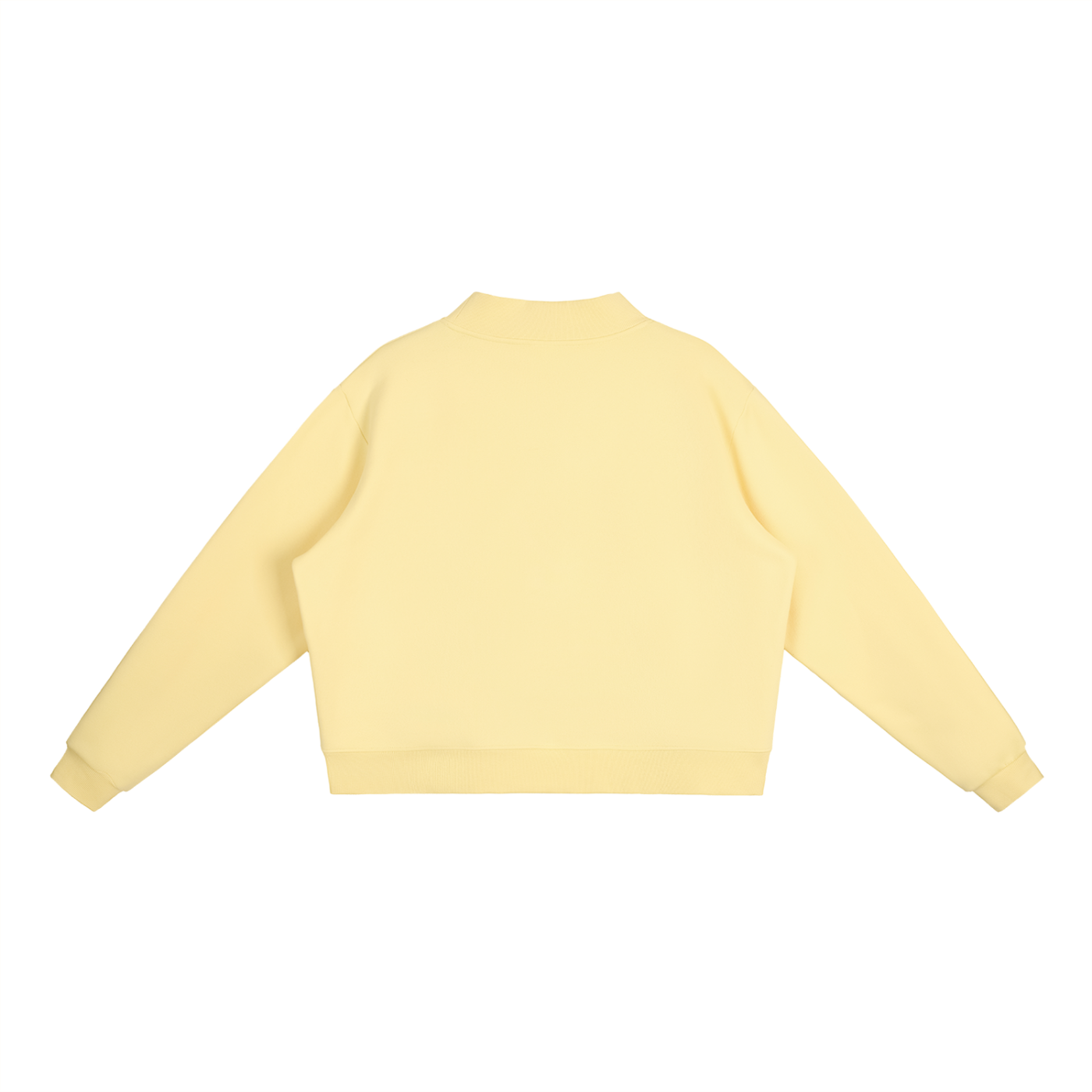 Galarche Script Essential Fleece Mock-Neck Crew Sweatshirt