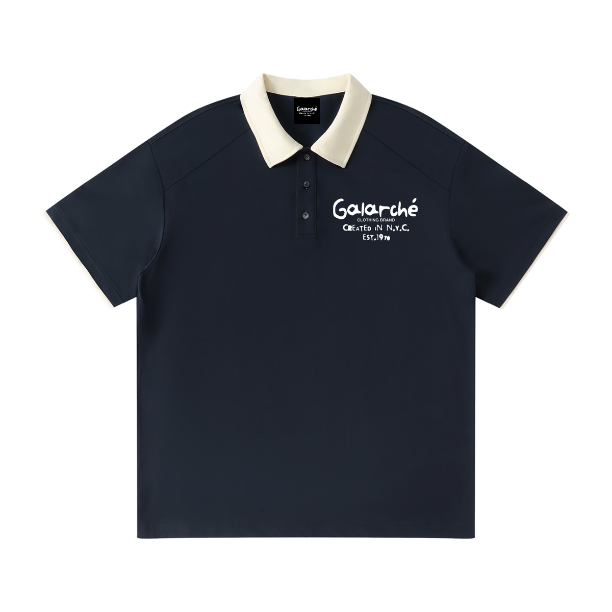 BagBabyXGalarche Contrast Collar Raglan Polo Shirt