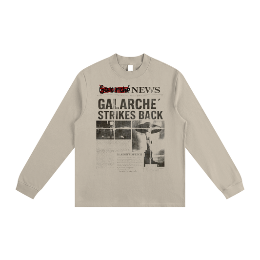 Galarche News Non-Shrink Mock Neck Sweatshirt