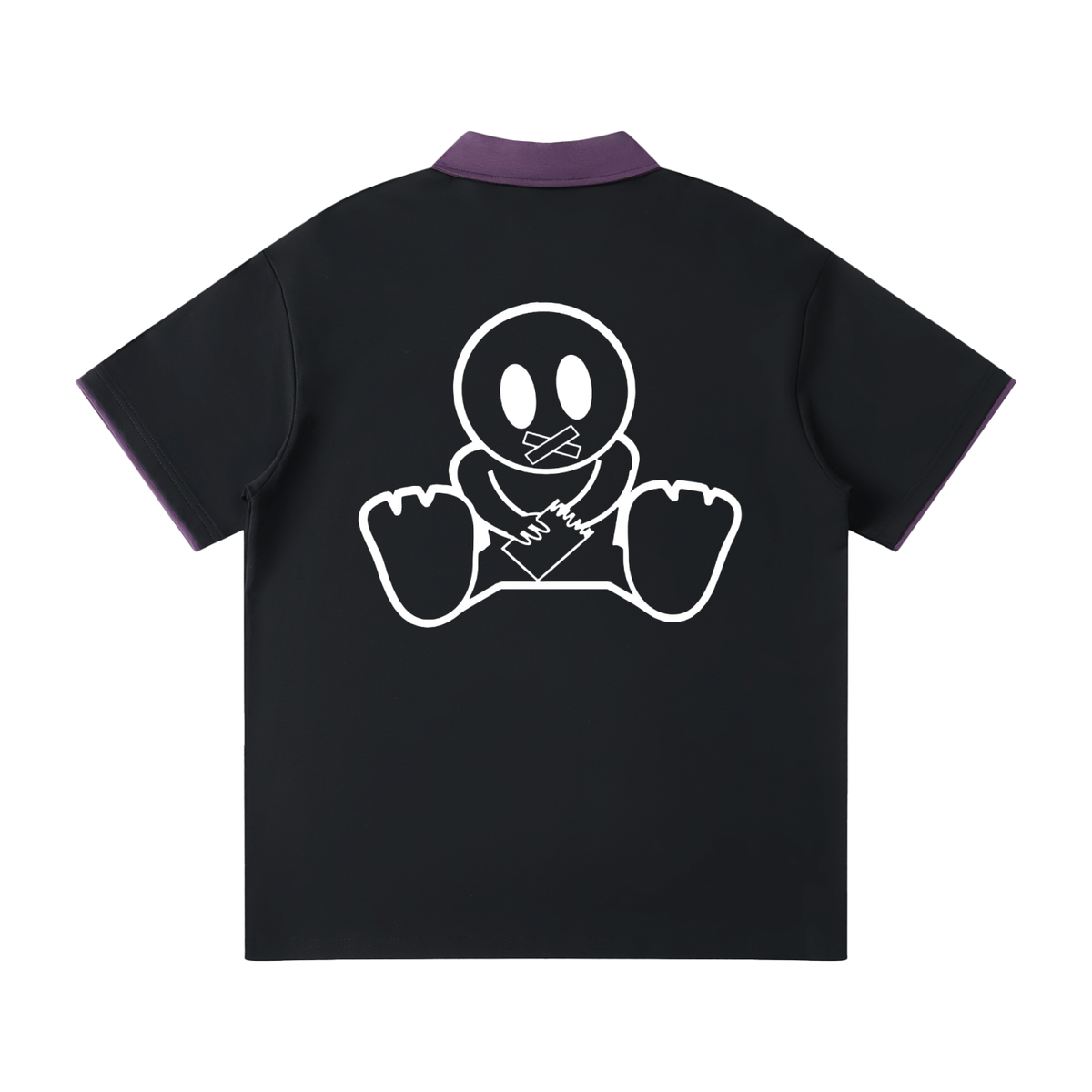 BagBabyXGalarche Contrast Collar Raglan Polo Shirt
