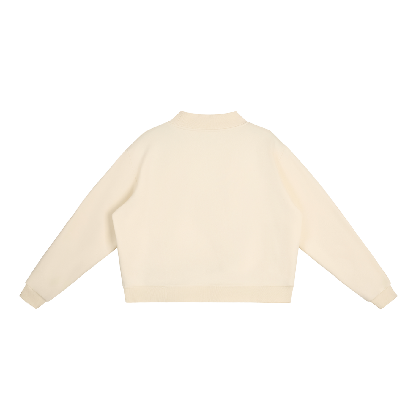Galarche Script Essential Fleece Mock-Neck Crew Sweatshirt