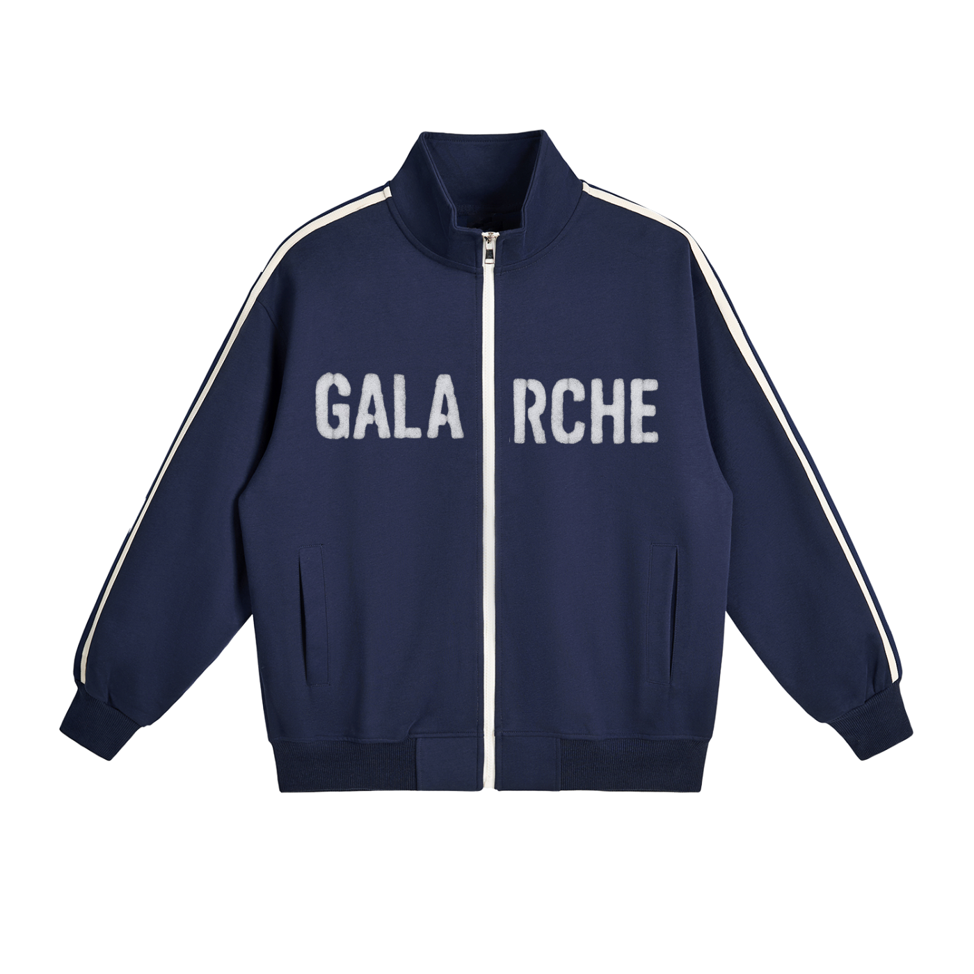 Galarche Side-Stripe Stand Collar  Jacket