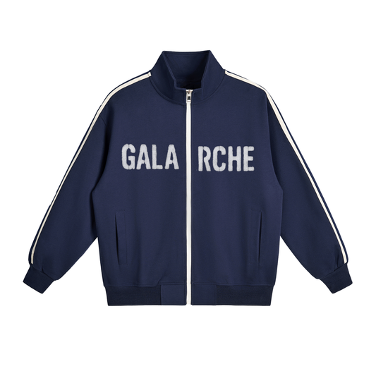 Galarche Side-Stripe Stand Collar  Jacket