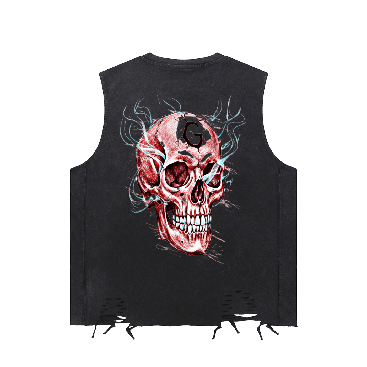 Galarche Ghost Raw-Hem Tank Top