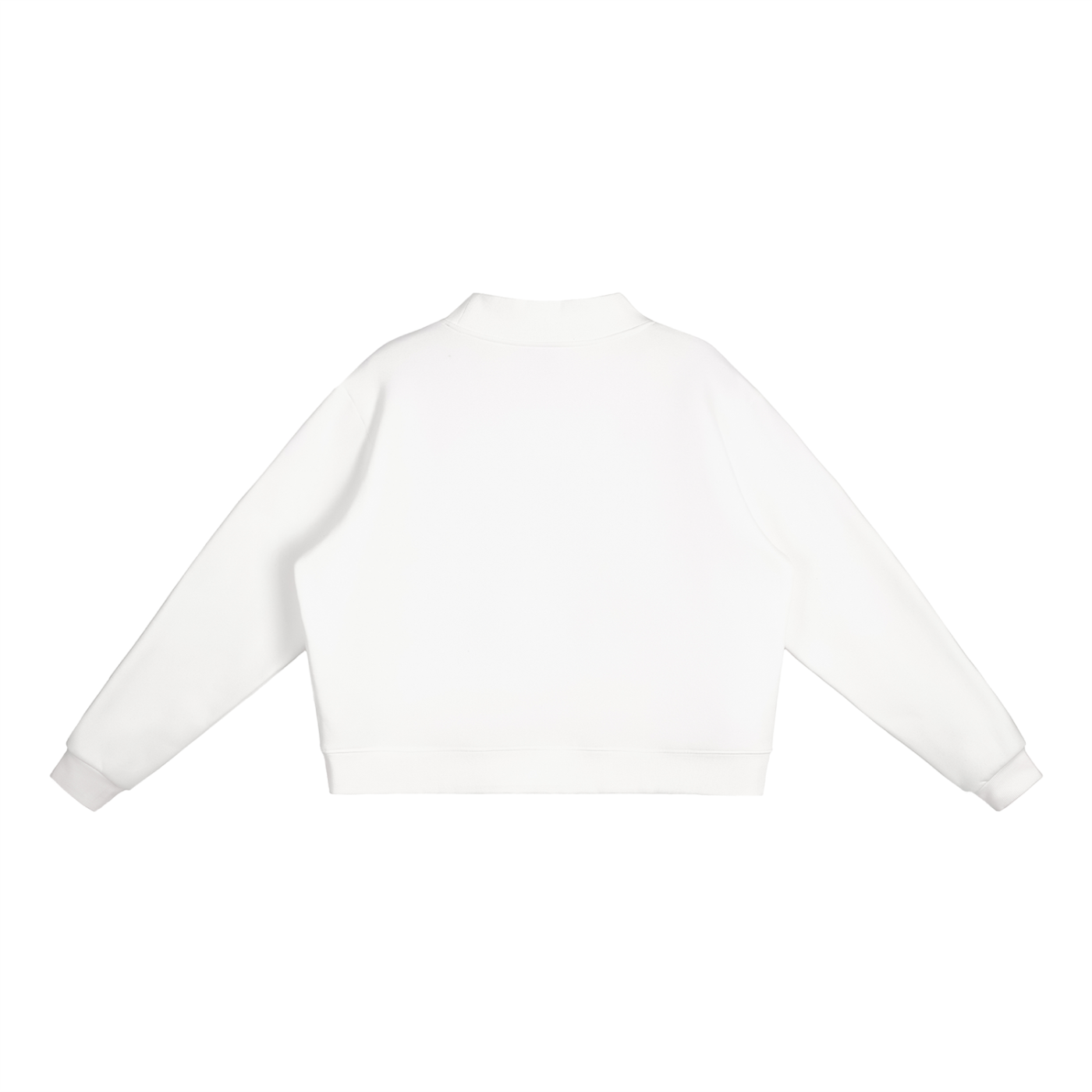 Galarche Script Essential Fleece Mock-Neck Crew Sweatshirt